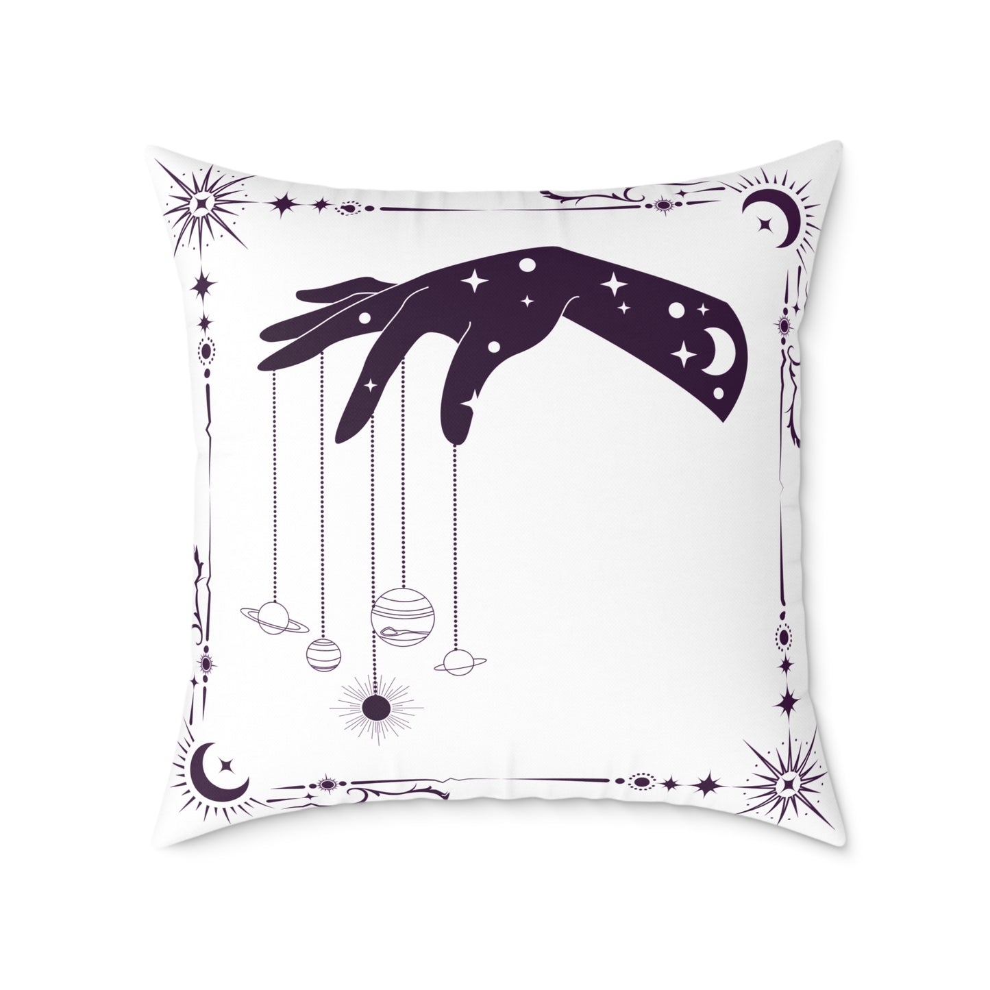 Celestial Hand Poly Canvas Pillow - Astrological Home Decor