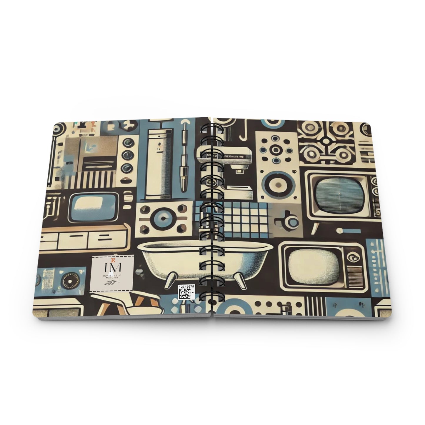 Spiral Bound Journal - Retro Revival Design