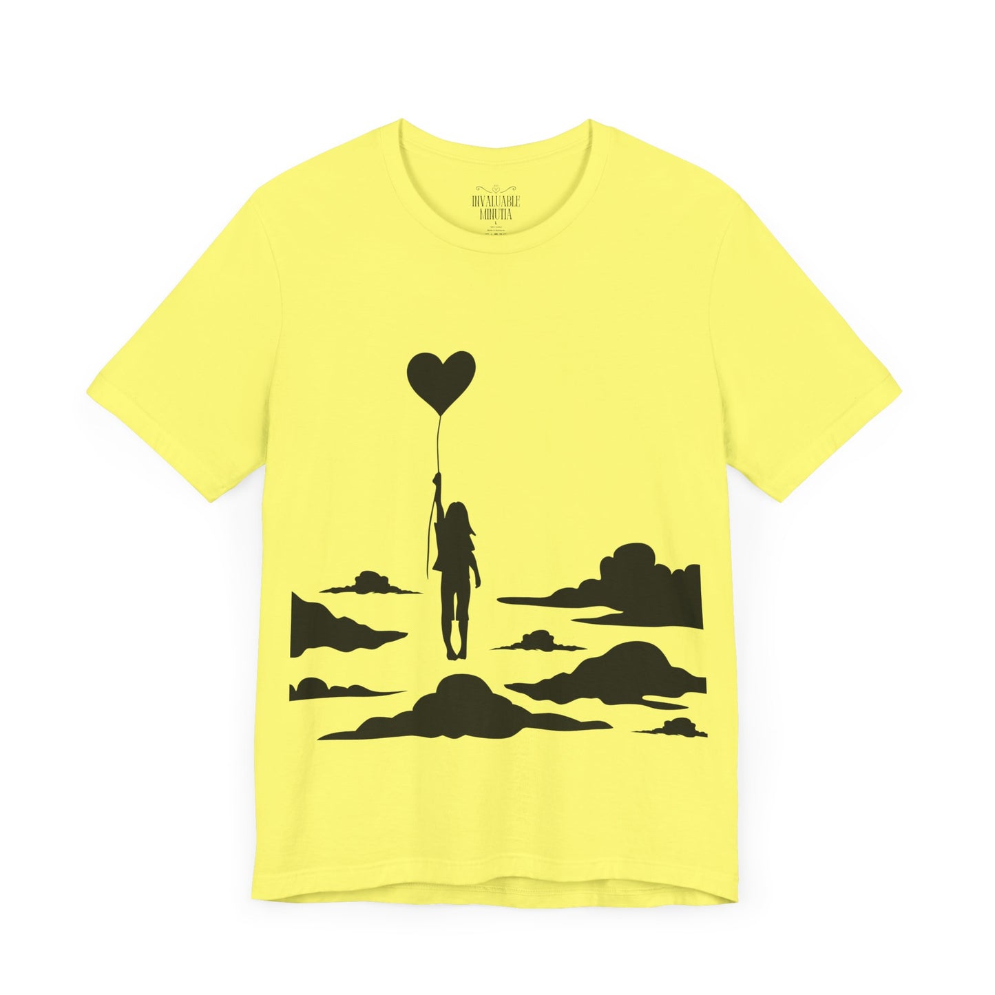 π Up and Away Tee β Heart Balloon Silhouette