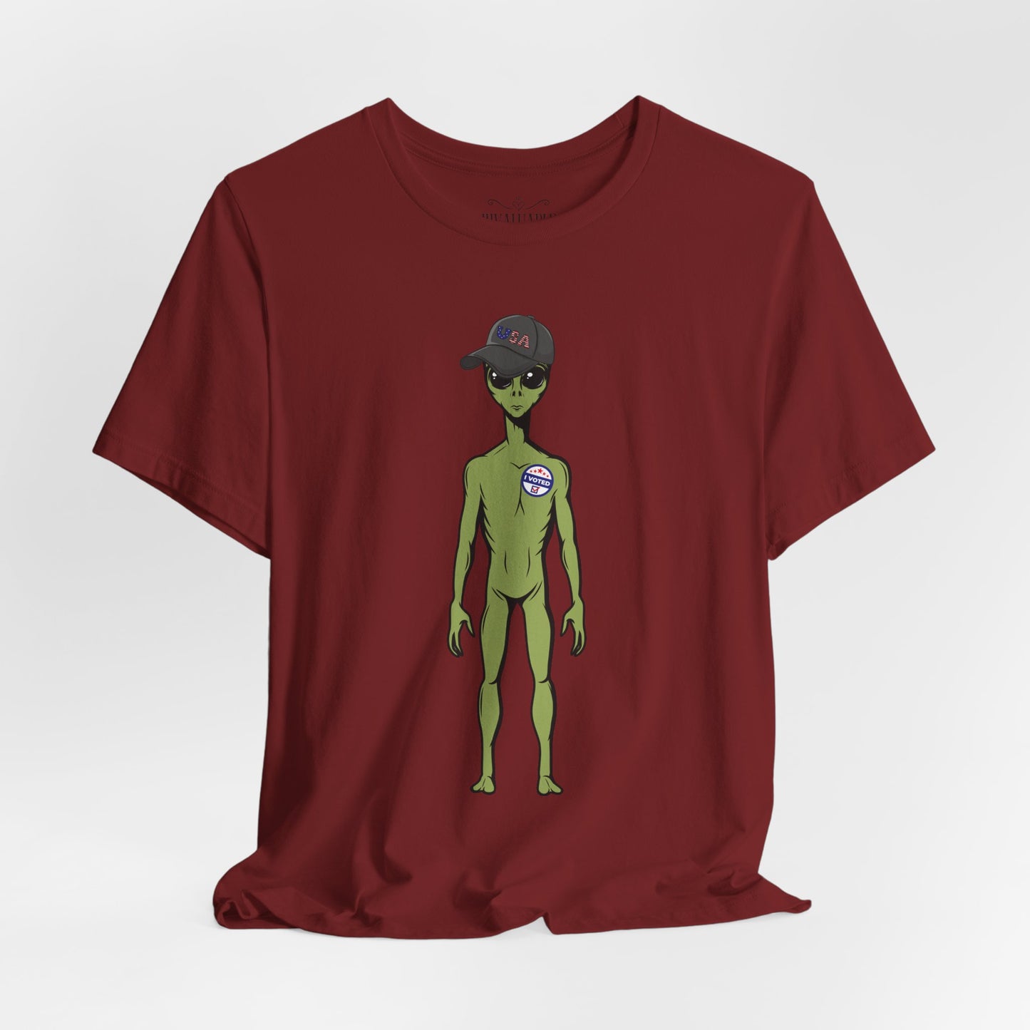 Alien Graphic Tee, Fun T-Shirt for Sci-Fi Lovers, Unisex Casual Wear, Great for Festivals, Gifts for Nerds, Everyday Comfort
