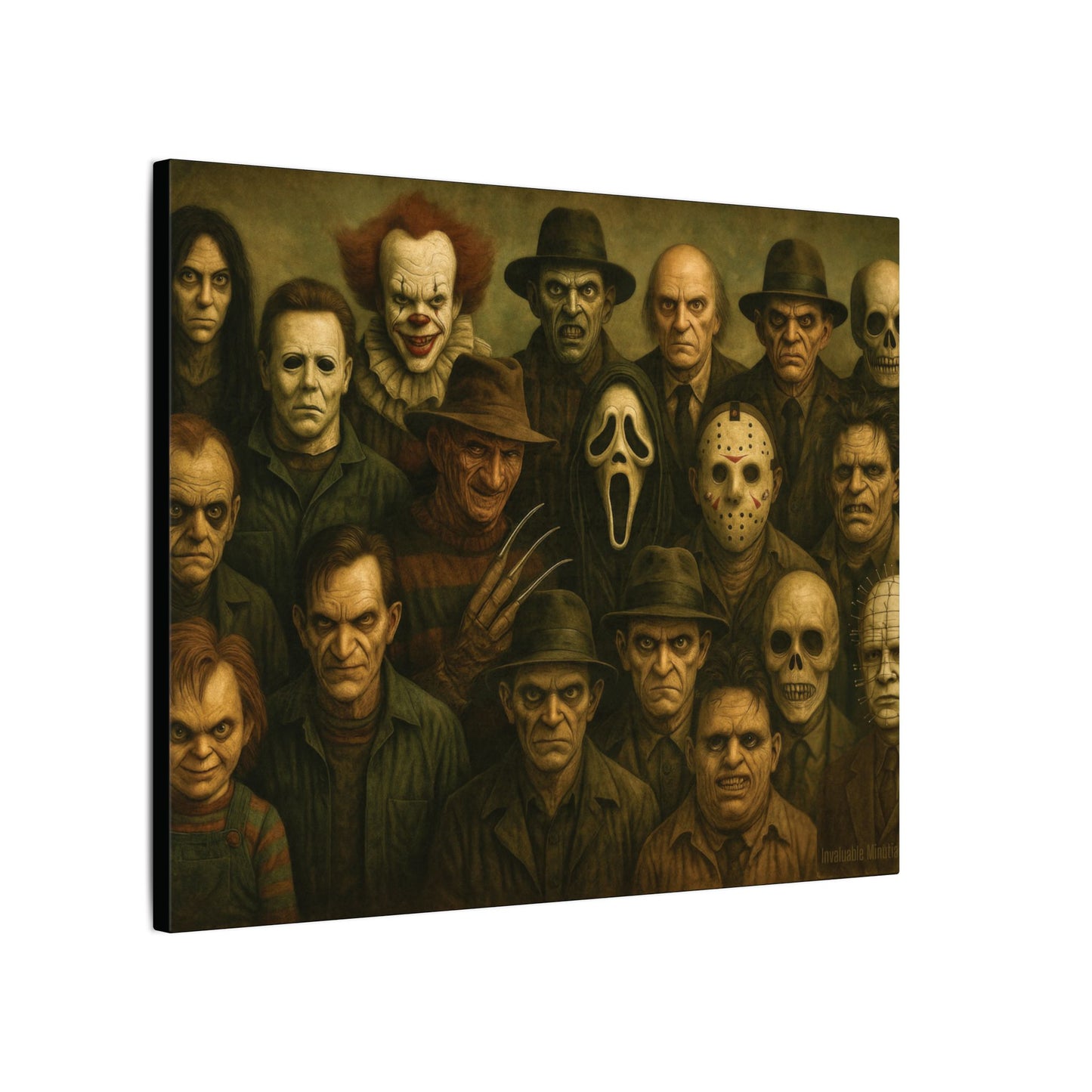 "The Crew" β Horror Legends Matte Canvas Print
