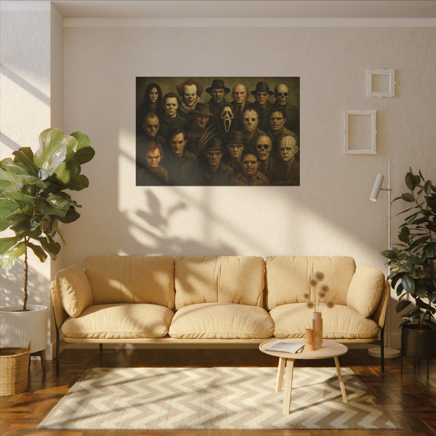"The Crew" β Horror Legends Matte Canvas Print