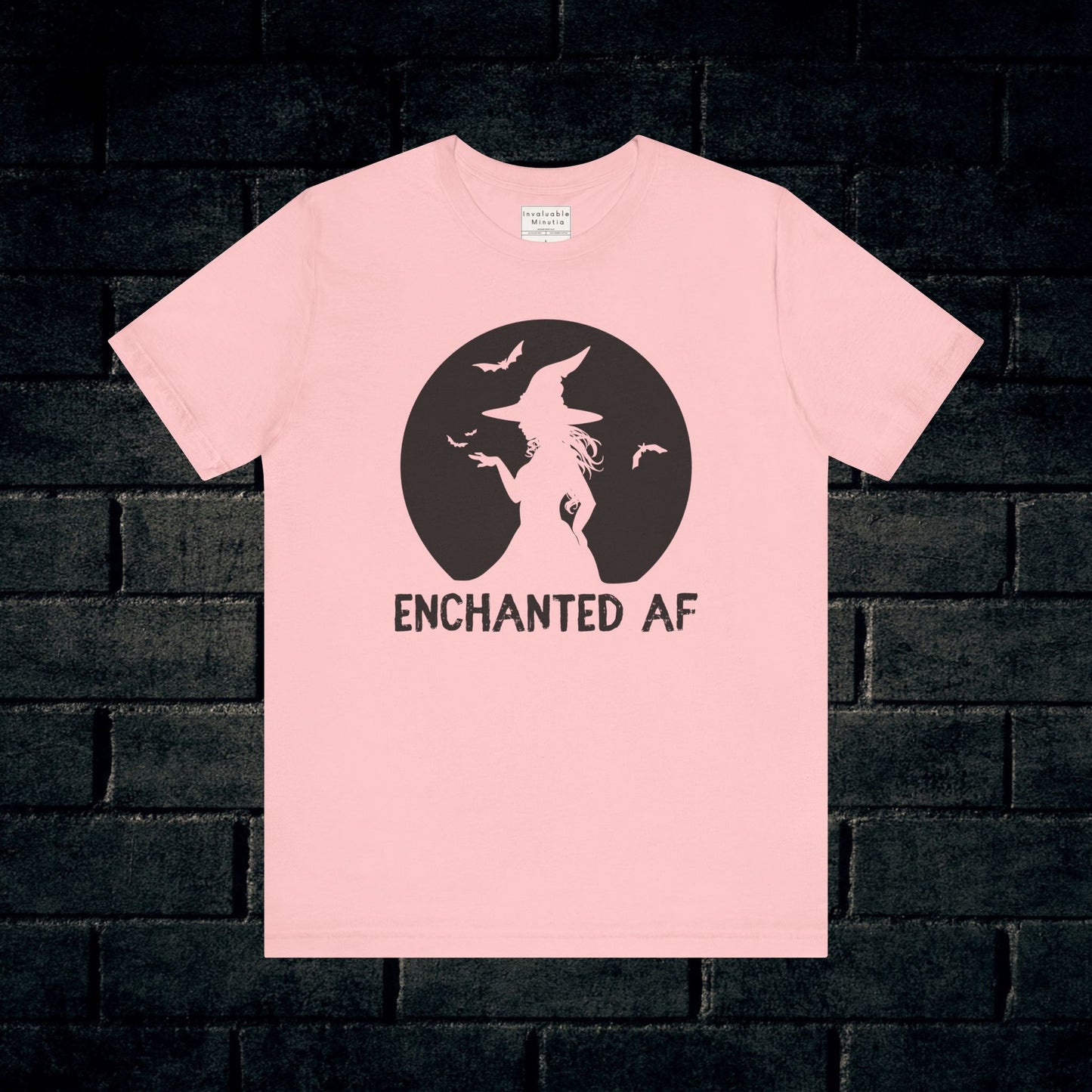 "ENCHANTED AF" Witch Tee | Bella+Canvas 3001 Halloween Unisex T-Shirt