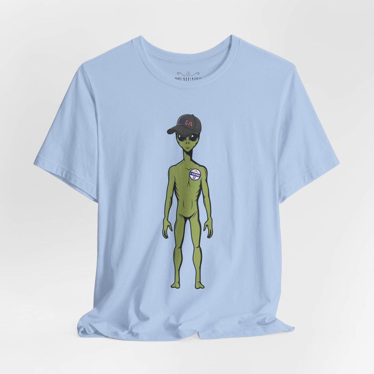Alien Graphic Tee, Fun T-Shirt for Sci-Fi Lovers, Unisex Casual Wear, Great for Festivals, Gifts for Nerds, Everyday Comfort
