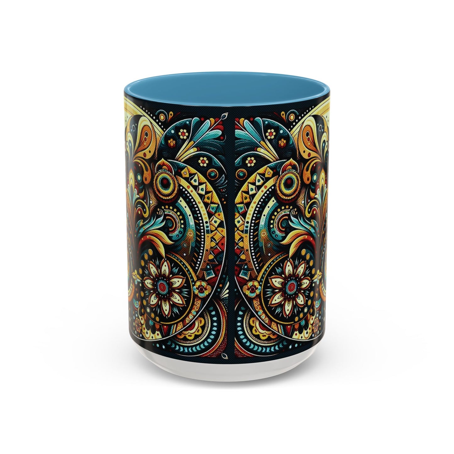 βοΈ Accent Coffee Mug (11, 15oz) β Beautiful Boho Style Graphic πΏ