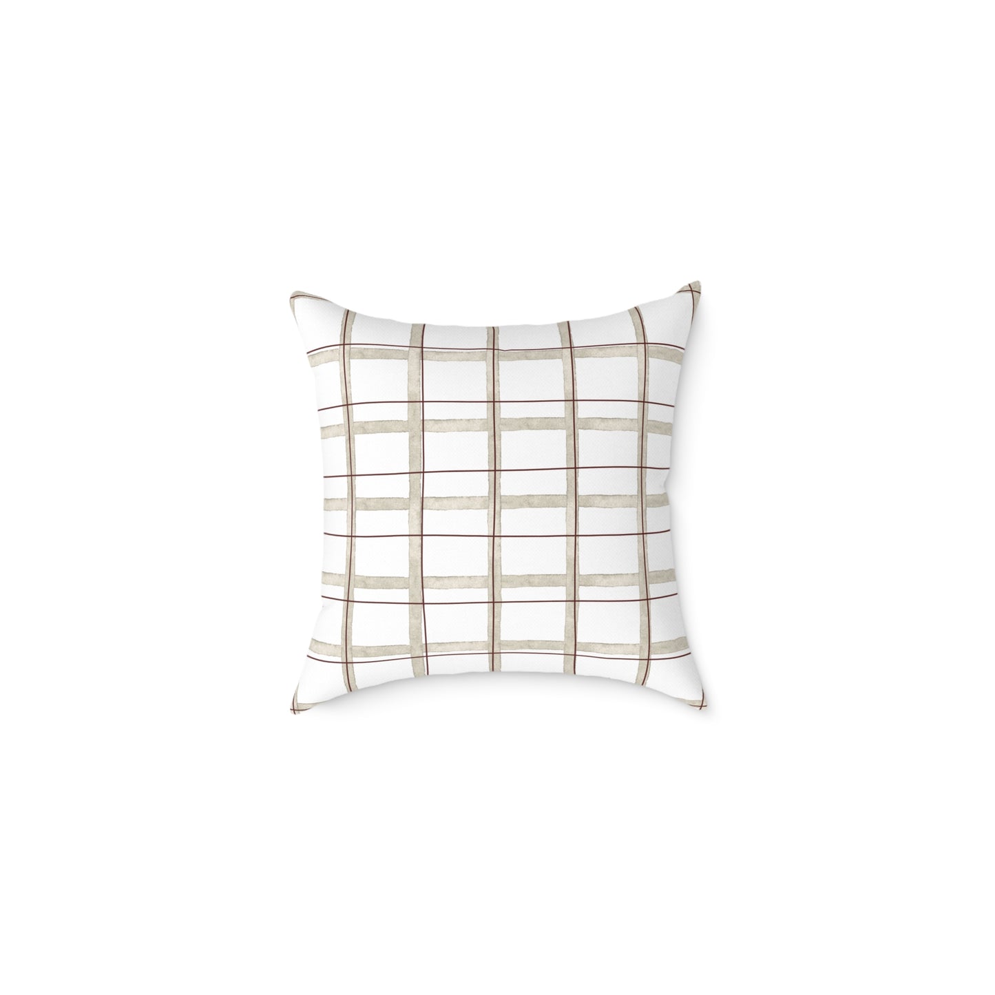 Modern Rustic Square Pillow, Cozy Home Decor, Throw Pillow for Living Room, Farmhouse Style Cushion, Perfect for Gifts
