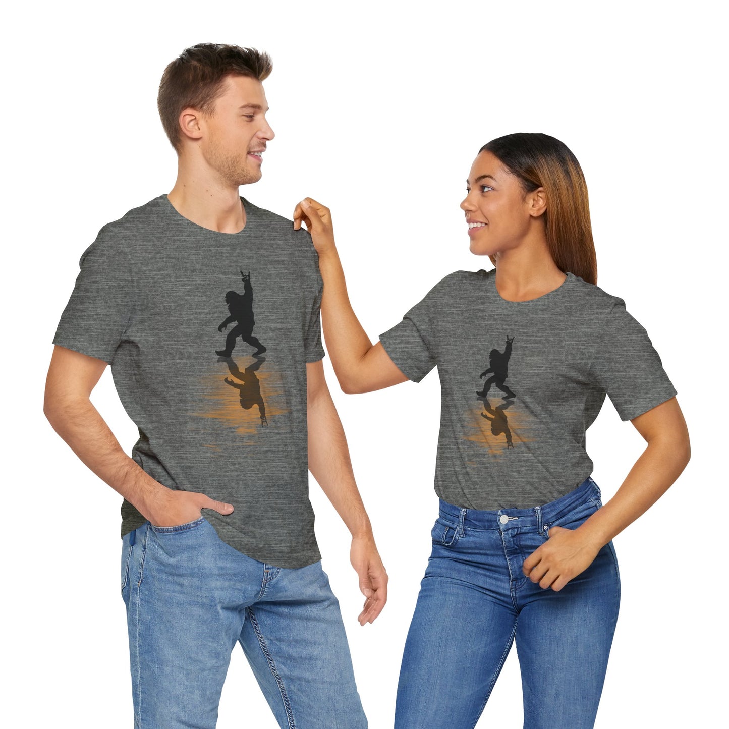 Rocking Bigfoot Unisex Bella+Canvas Jersey Tee - Fun Graphic Shirt for Nature & Cryptid Lovers