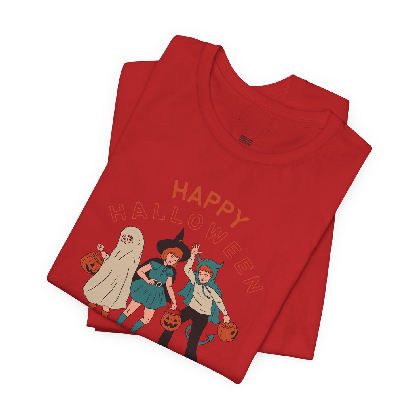 Happy Halloween Trick or Treat Vintage Vibe Tee โ Bella+Canvas 3001