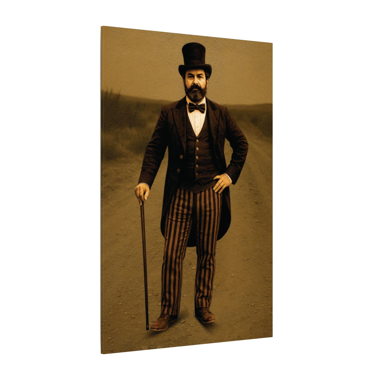 The Ringmaster – Vintage Circus Inspired Canvas Wall Art - Matte Canvas Print (Gallery-Wrapped) 0.75"