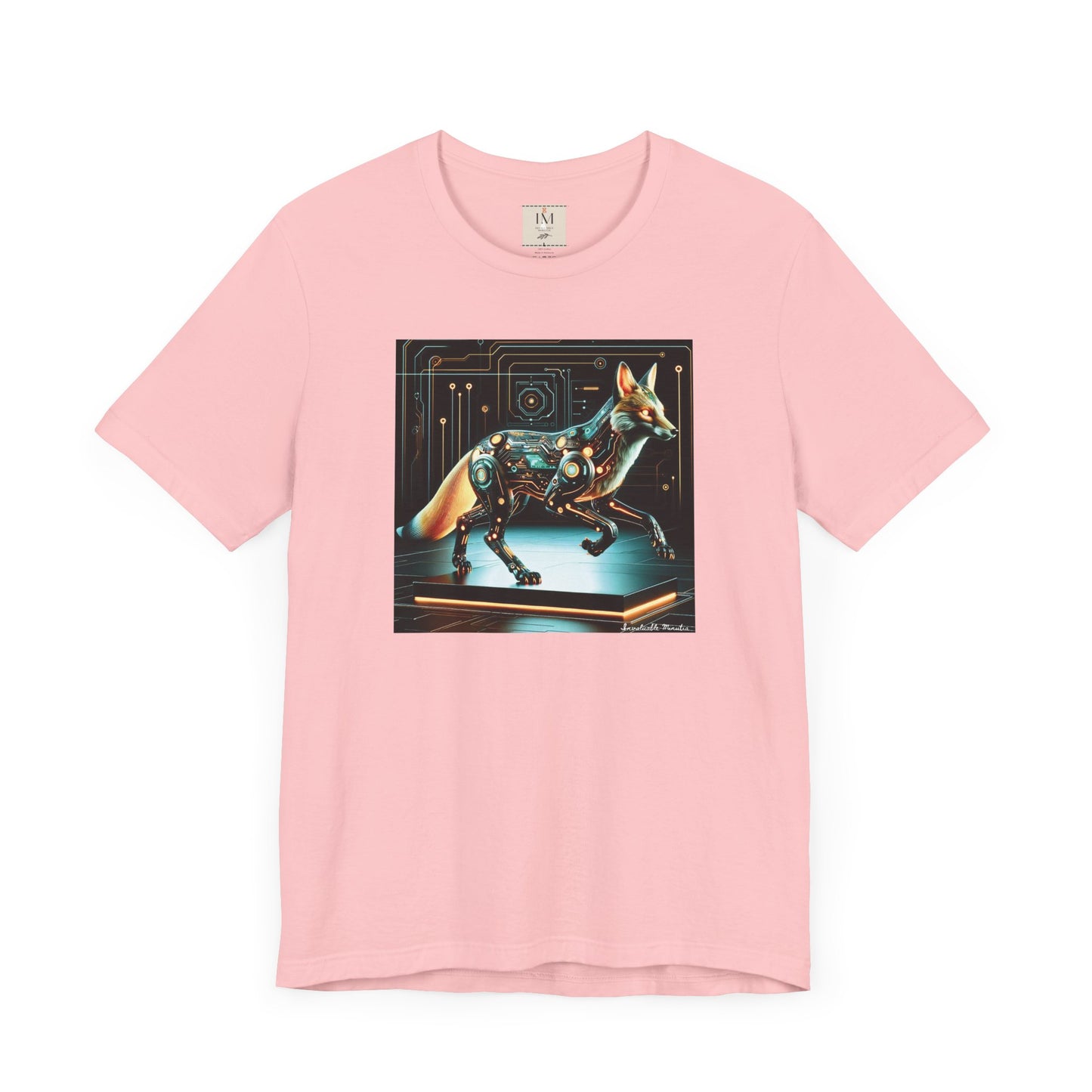 Futuristic Cybernetic Fox Graphic Tee - Unisex Jersey Short Sleeve T-Shirt