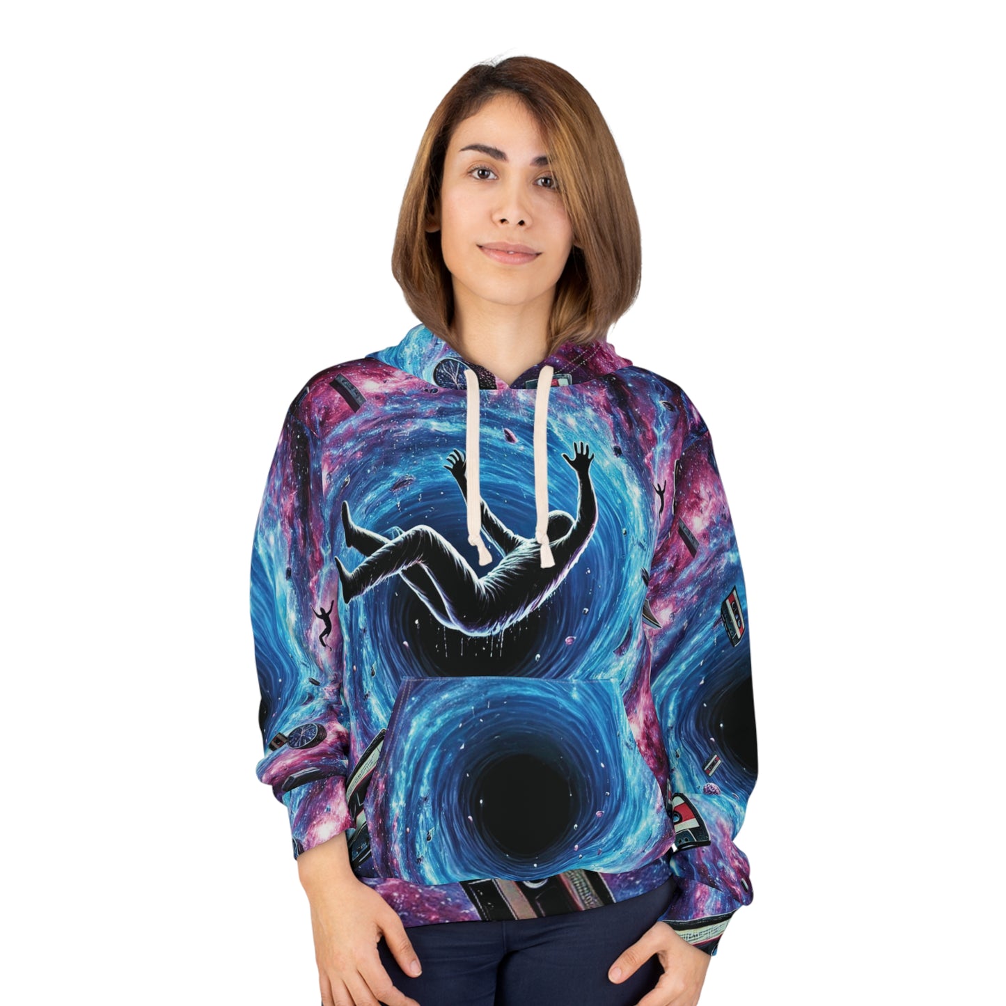 Event Horizon Cosmic Escape Unisex Pullover Hoodie - Unique Space Art Design