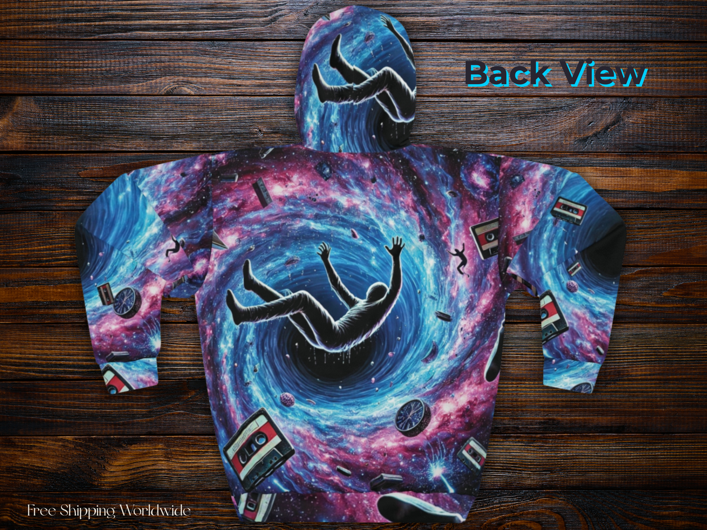 Event Horizon Cosmic Escape Unisex Pullover Hoodie - Unique Space Art Design