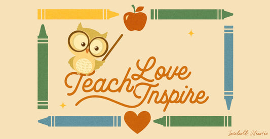 Teach Love Inspire Color Accent Coffee Mug (11oz/15oz) • Durable Ceramic, Dishwasher & Microwave Safe