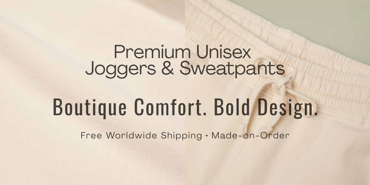 Premium unisex joggers and sweatpants by Invaluable Minutia featuring boutique fleece comfort, relaxed streetwear style, and made-on-order quality with free worldwide shipping.