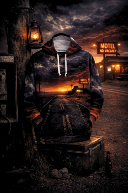 Still Here - AOP Unisex Pullover Hoodie