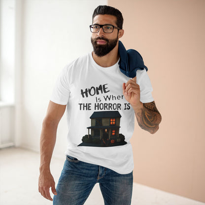 Home Is Where The Horror Is — Slasher House Unisex Tee | AS Colour 5001