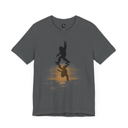 Rocking Bigfoot Unisex Bella+Canvas Jersey Tee - Fun Graphic Shirt for Nature & Cryptid Lovers