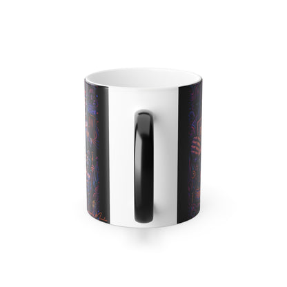 Creepy Fortune Teller Circus Color Morphing Mug