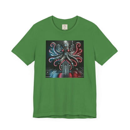 Octopus Sci-Fi Unisex Jersey Short Sleeve Tee - Perfect for Ocean Lovers & Sci-Fi Fans
