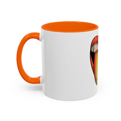 🔥💋 Pride Tongue Ceramic Mug – Rainbow Tongue Vibes 🌈✨
