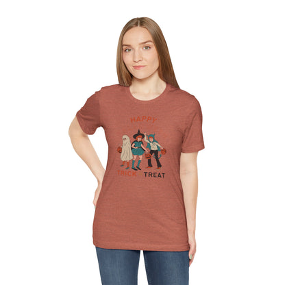 Happy Halloween Trick or Treat Vintage Vibe Tee – Bella+Canvas 3001