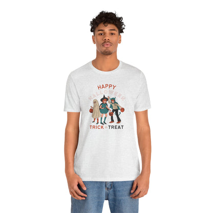 Happy Halloween Trick or Treat Vintage Vibe Tee – Bella+Canvas 3001
