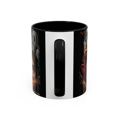 Horror Coffee Mug – Zombie Graveyard Halloween Design – 11oz & 15oz Ceramic – Creepy Goth Kitchen Decor