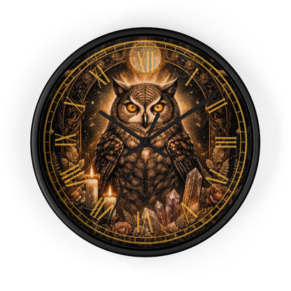 Mystic Owl 10" Premium Wall Clock