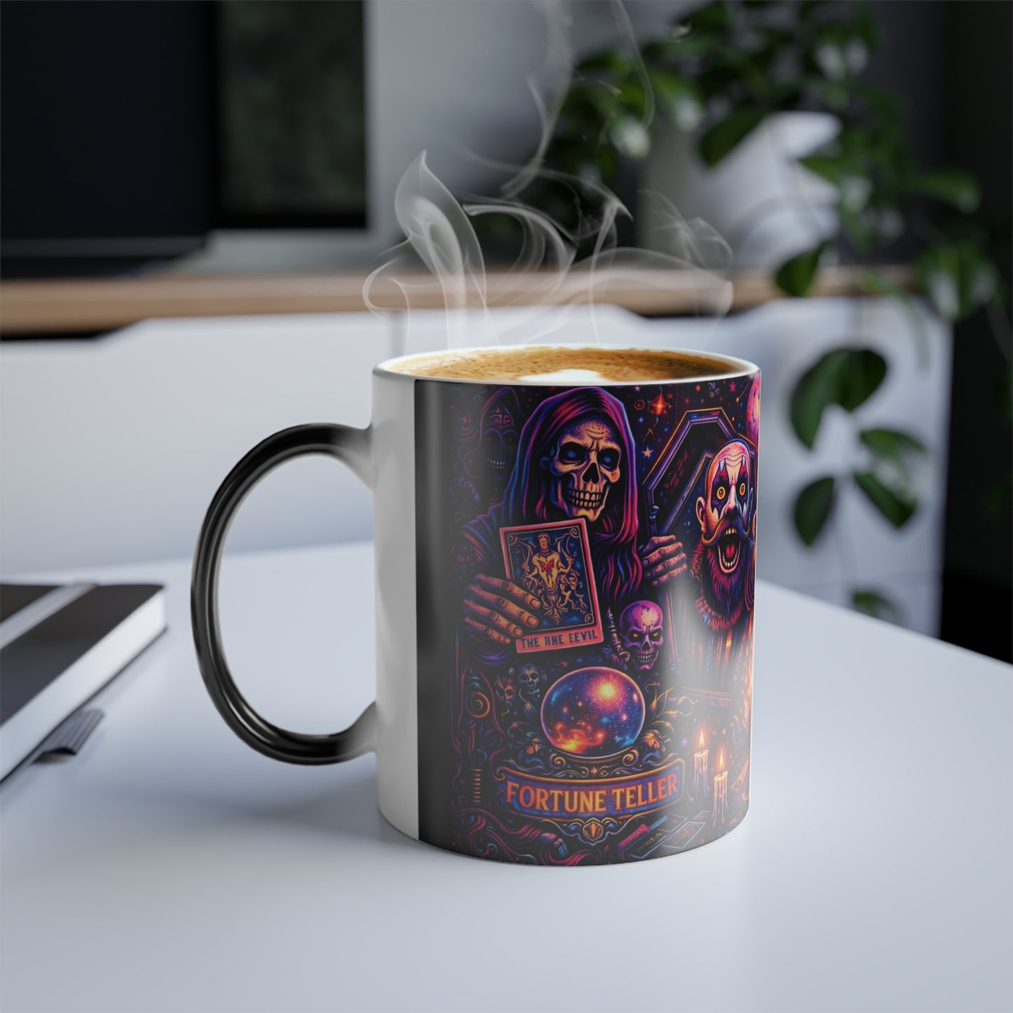 Creepy Fortune Teller Circus Color Morphing Mug