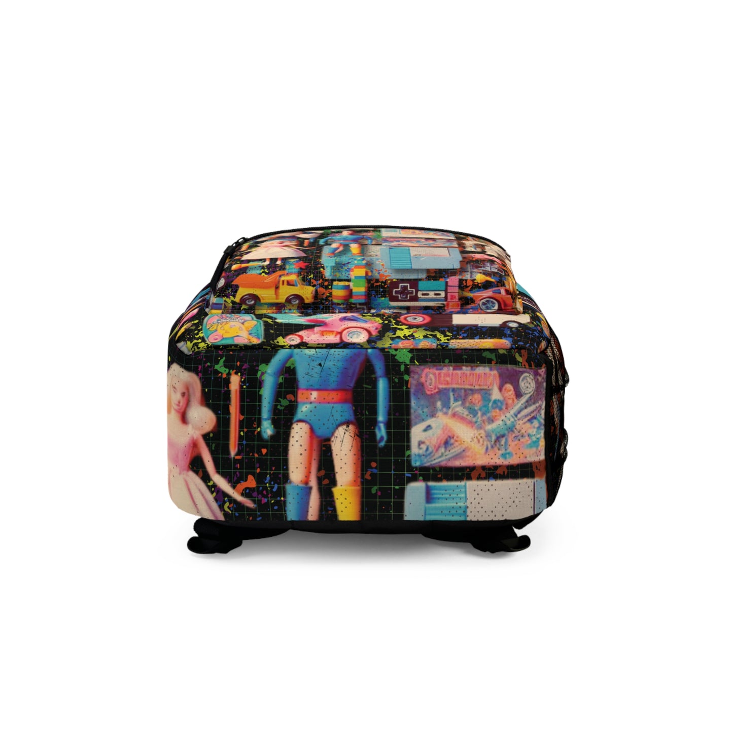 🧸 CHILDHOOD MEMORIES AOP BACKPACK – BLACK EDITION 🌌
