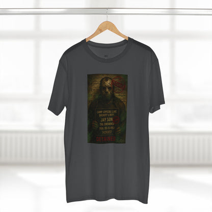 Jason Voorhees Horror Mugshot Tee – Premium AS Colour 5001 Shirt