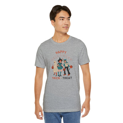 Happy Halloween Trick or Treat Vintage Vibe Tee – Bella+Canvas 3001