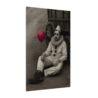 The Clown – Matte Canvas Print (Gallery-Wrapped) 0.75" – Vintage Circus-Inspired Canvas Wall Art