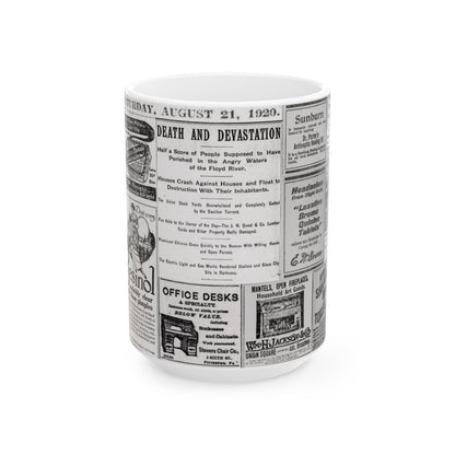 Occult Americana Coffee Tea Mug | 1800s Early 1900s Vintage Newspaper Ad Collage Ceramic Mug 2 - 11oz and 15oz