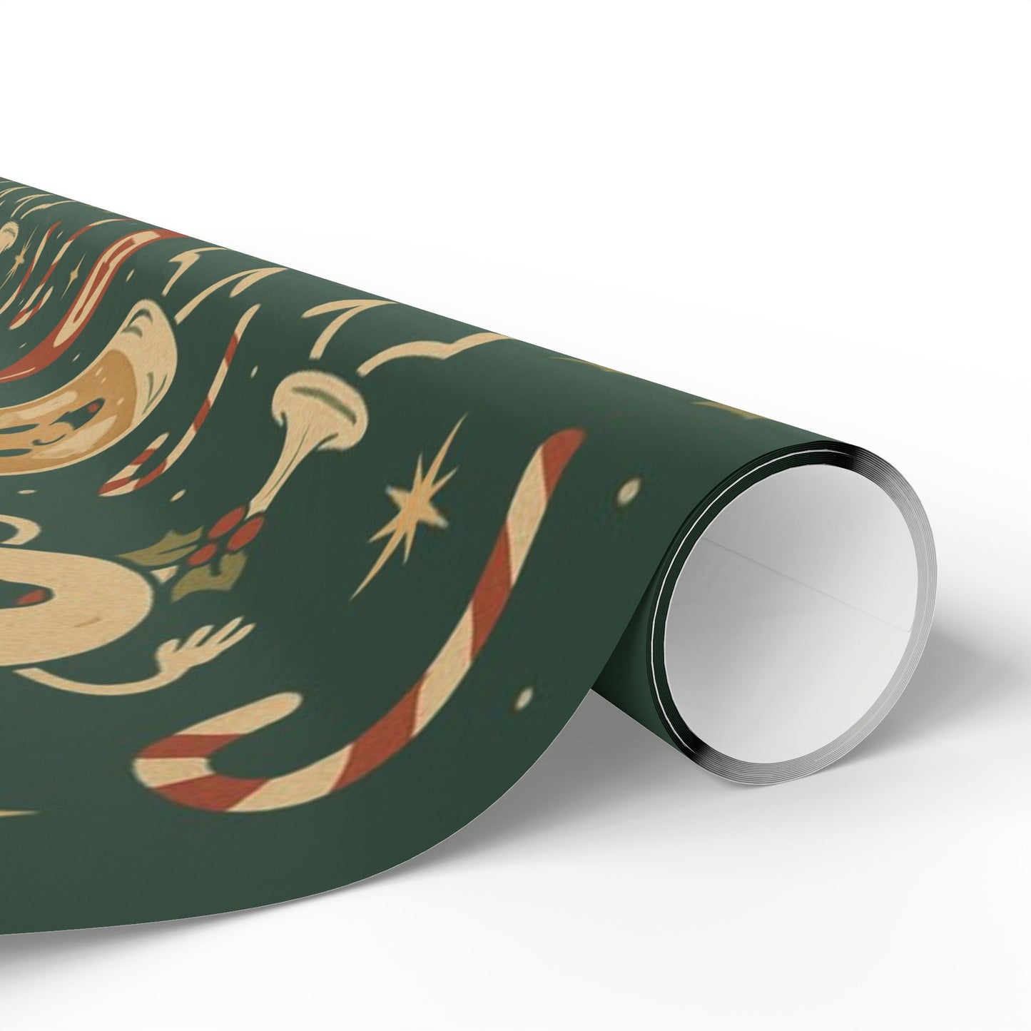 Vintage Holiday Drinks – Luxury Wrapping Paper, Retro Bar-Cart Gift Wrap, 30" Roll (Matte/Gloss)