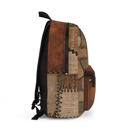 Patchwork Stitch Canvas AOP Backpack