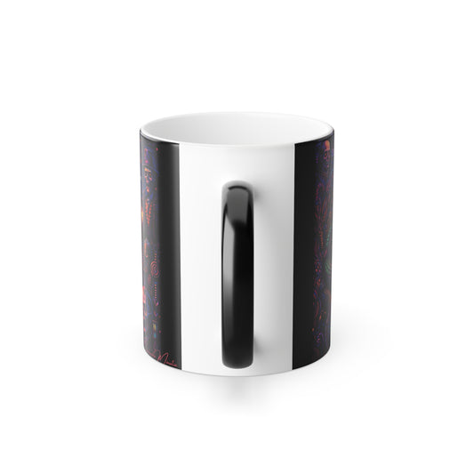 Creepy Carnival Snake Man Color Morphing Mug