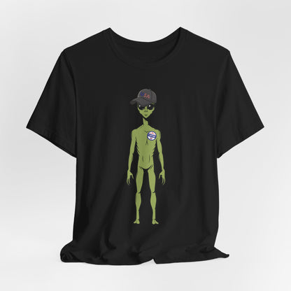 Alien Graphic Tee, Fun T-Shirt for Sci-Fi Lovers, Unisex Casual Wear, Great for Festivals, Gifts for Nerds, Everyday Comfort