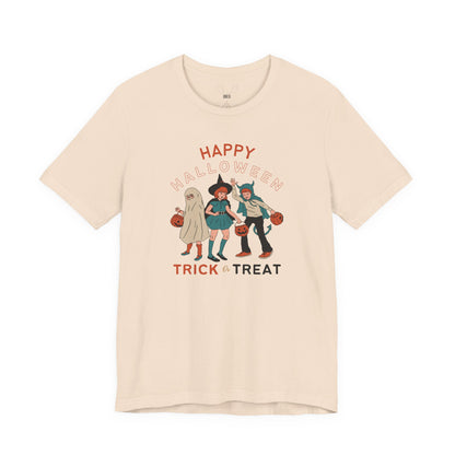 Happy Halloween Trick or Treat Vintage Vibe Tee – Bella+Canvas 3001