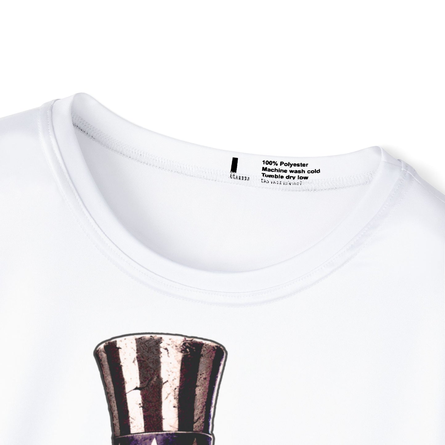Uncle Sam Gasmask Tee – Dystopian Americana Sports Shirt (Unisex AOP) Moisture Wicking