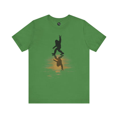 Rocking Bigfoot Unisex Bella+Canvas Jersey Tee - Fun Graphic Shirt for Nature & Cryptid Lovers