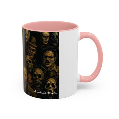 Horror Villain Collage Mug – 15oz & 11oz Ceramic Coffee Mug – Slasher Icons Halloween Gift – Goth Horrorcore Kitchen Decor