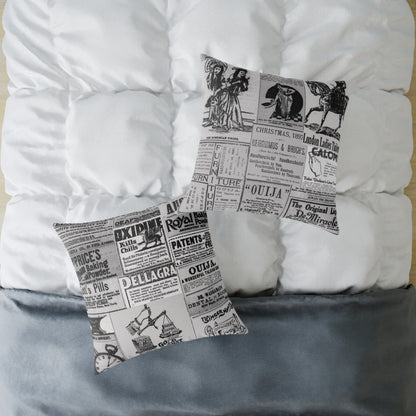 Occult Americana – Vintage Ads Collage Art - CanvasThrow Pillow