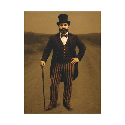 The Ringmaster – Vintage Circus Inspired Canvas Wall Art - Matte Canvas Print (Gallery-Wrapped) 0.75"