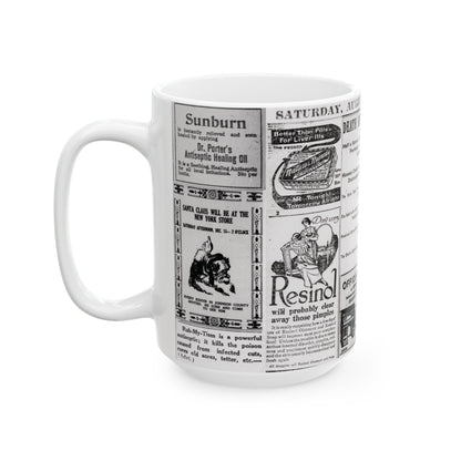 Occult Americana Coffee Tea Mug | 1800s Early 1900s Vintage Newspaper Ad Collage Ceramic Mug 2 - 11oz and 15oz