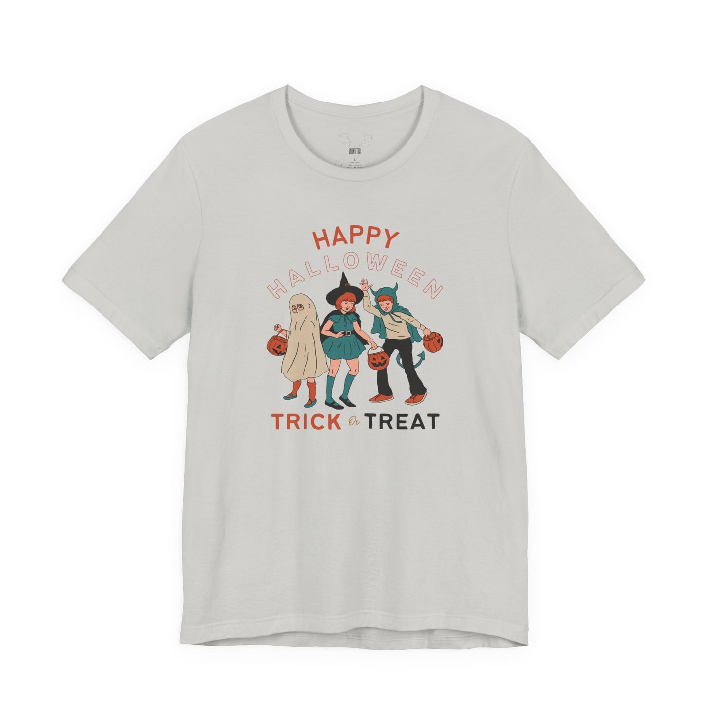 Happy Halloween Trick or Treat Vintage Vibe Tee – Bella+Canvas 3001