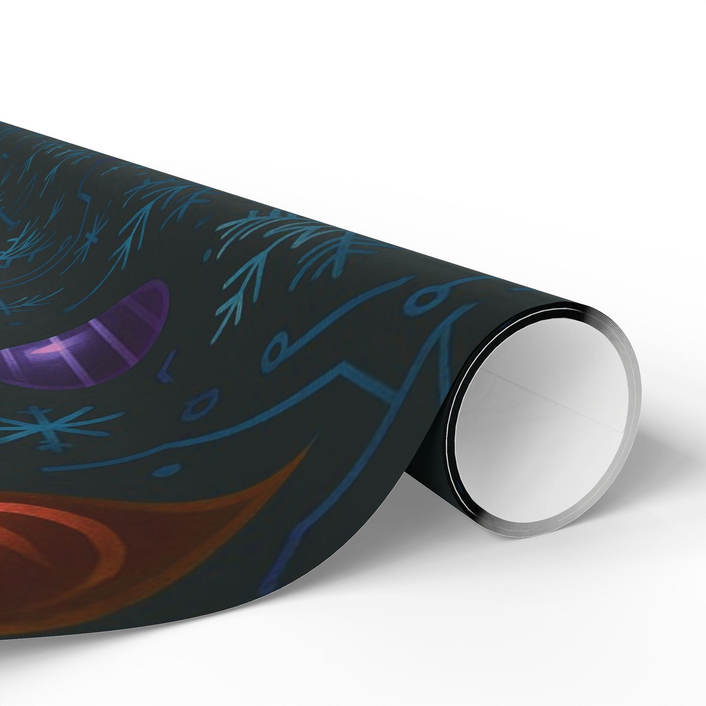 Cyber Yule Circuit – Luxury Christmas Wrapping Paper, Seamless Designer Gift Wrap, 30" Roll (Matte/Gloss)