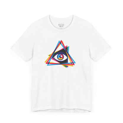 Camiseta Prism Eye: Diseño multicolor llamativo - Camiseta unisex