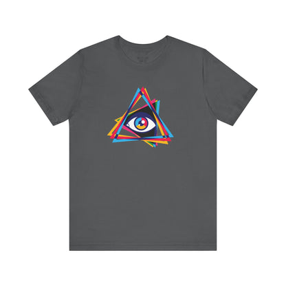 Camiseta Prism Eye: Diseño multicolor llamativo - Camiseta unisex
