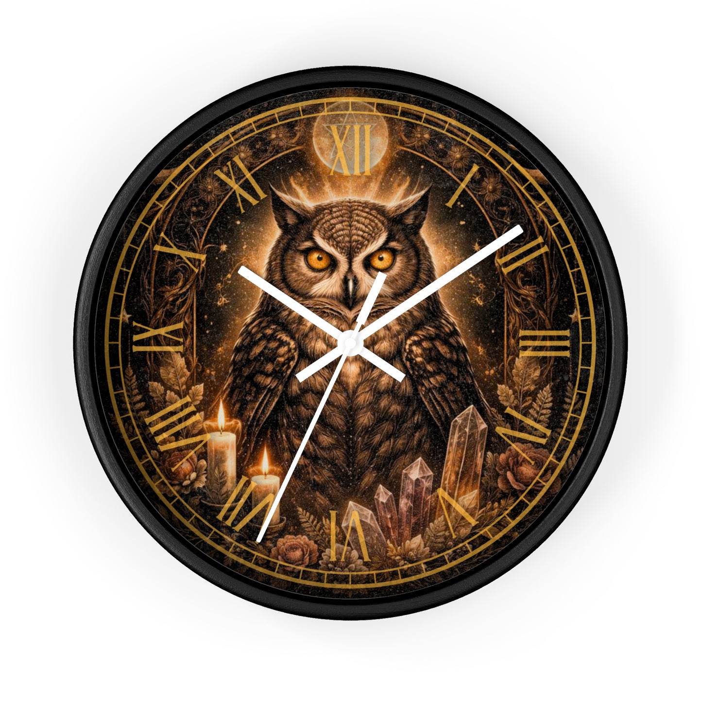 Mystic Owl 10" Premium Wall Clock